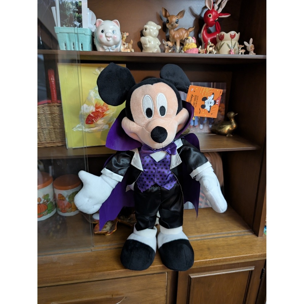 Halloween Mickey Mouse Vampire Greeter 12" Wide 23" Tall New